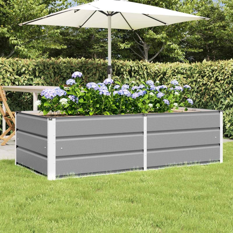 Jardinière Gris clair 160 x 80 x 45 cm Acier 512119512119