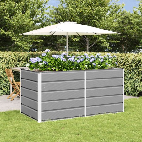 Jardinière Gris clair 160 x 80 x 75 cm Acier 512120512120