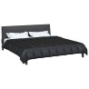 Duvet d'été simple Noir 200 x 200 cm Satin et Microfibre 512125512125