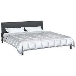 Duvet d'été simple Argenté 200 x 200 cm Satin et Microfibre 512127512127