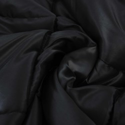 Duvet d'été simple Noir 135 x 200 cm Satin et Microfibre 512128512128