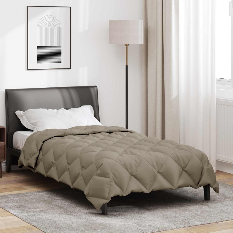 Duvet d'hiver Gris clair 135 x 200 cm Microfibre 512135512135
