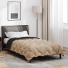 Duvet d'hiver Noir et Taupe 155 x 220 cm Microfibre 512137512137