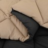Duvet d'hiver Noir et Taupe 200 x 220 cm Microfibre 512138512138