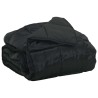 Duvet d'été simple Noir 155 x 220 cm Satin et Microfibre 512145512145