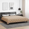 Duvet d'hiver Noir et Taupe 220 x 260 cm Microfibre 512158512158