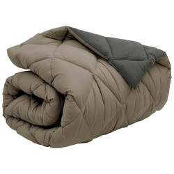 Duvet d'hiver Gris clair et anthracite 135 x 200 cm Microfibre 512160512160