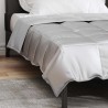 Duvet d'été simple Argenté 155 x 220 cm Satin et Microfibre 512169512169