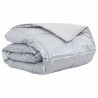 Duvet d'été simple Argenté 220 x 260 cm Satin et Microfibre 512172512172