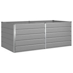 Jardinière Gris clair 195 x 100 x 75 cm Acier galvanisé 512174512174
