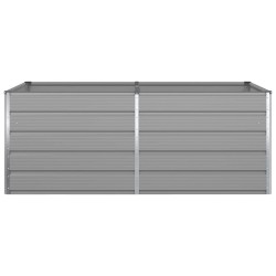 Jardinière Gris clair 195 x 100 x 75 cm Acier galvanisé 512174512174
