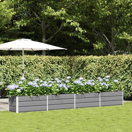 Jardinière Gris clair 385 x 50 x 45 cm Acier galvanisé 512175512175