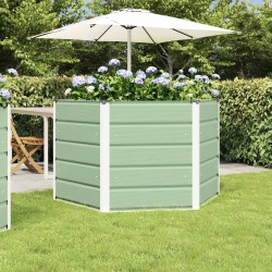 Jardinière Vert Pastel 129 x 129 x 75 cm Acier 512181512181