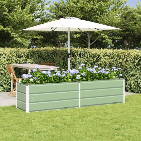Jardinière Vert pastel 195 x 50 x 45 cm Acier galvanisé 512182512182