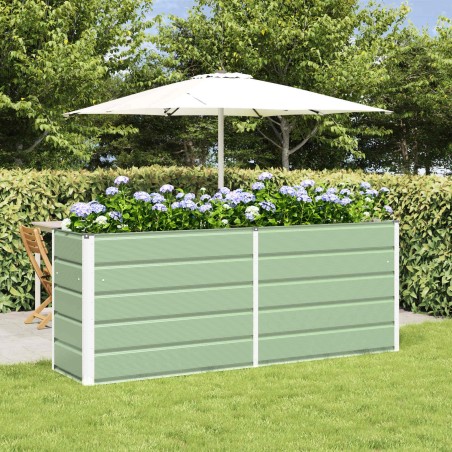 Jardinière Vert pastel 195 x 50 x 77 cm Acier galvanisé 512183512183