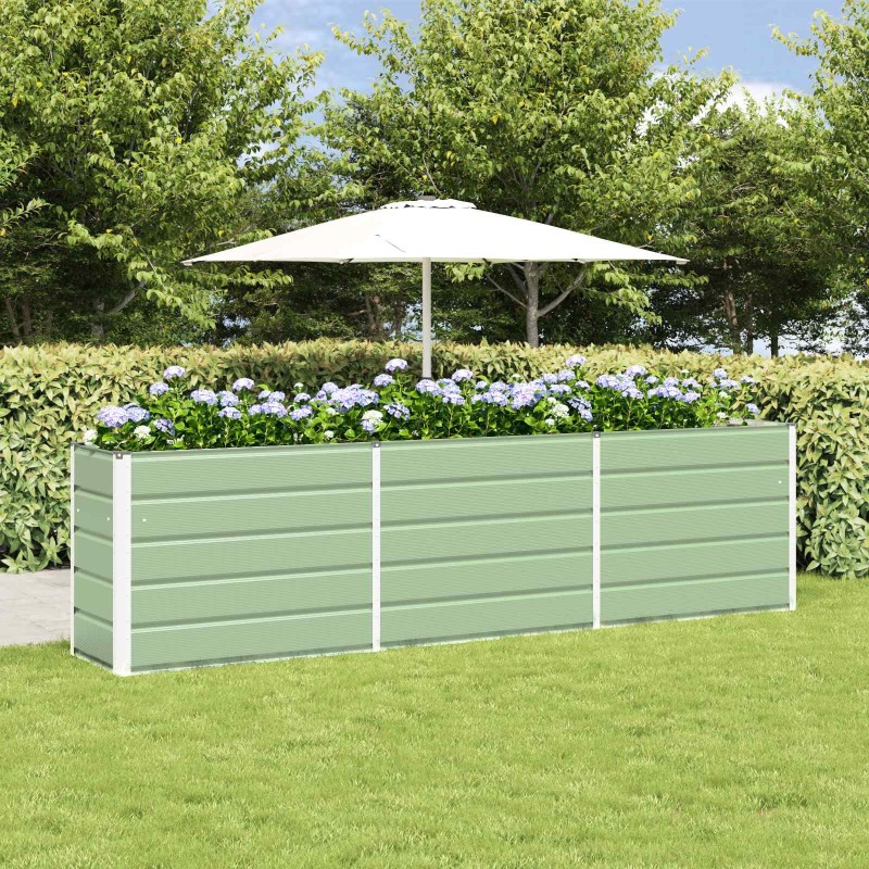 Jardinière Vert pastel 290 x 90 x 77 cm Acier galvanisé 512185512185
