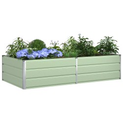 Jardinière Vert pastel 195 x 100 x 45 cm Acier galvanisé 512188512188