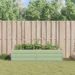 Jardinière Vert pastel 195 x 100 x 45 cm Acier galvanisé 512188512188