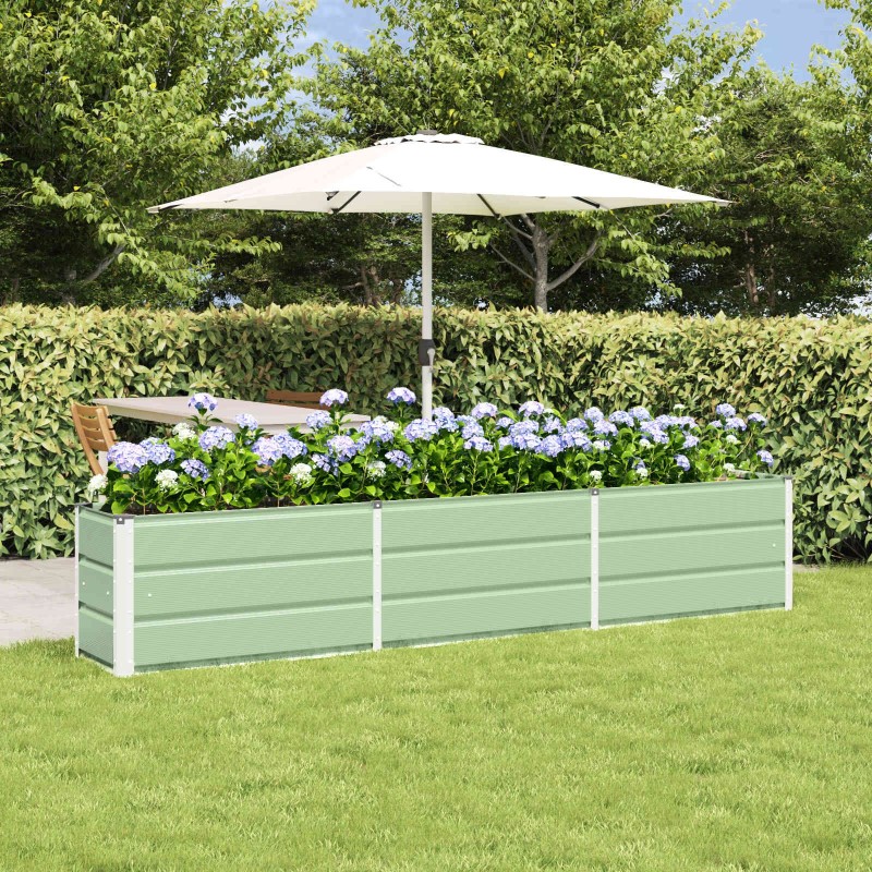 Jardinière Vert 240 x 40 x 45 cm Acier 512191512191