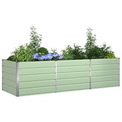 Jardinière Vert pastel 290 x 100 x 75 cm Acier galvanisé 512196512196