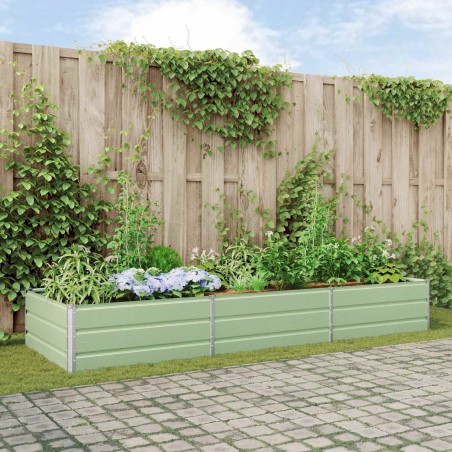 Jardinière Vert pastel 290 x 100 x 45 cm Acier galvanisé 512197512197