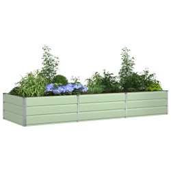Jardinière Vert pastel 290 x 100 x 45 cm Acier galvanisé 512197512197