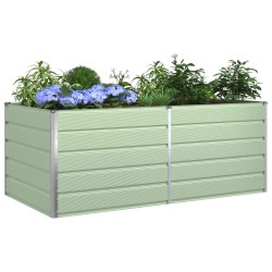 Jardinière Vert pastel 195 x 100 x 75 cm Acier galvanisé 512198512198
