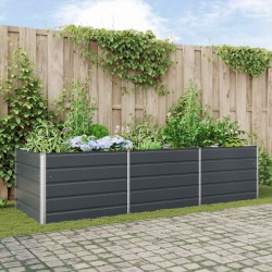 Jardinière Anthracite 290 x 100 x 75 cm Acier galvanisé 512202512202