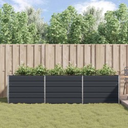 Jardinière Anthracite 290 x 100 x 75 cm Acier galvanisé 512202512202