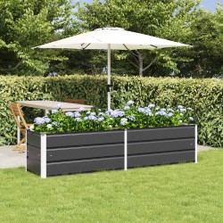 Jardinière Anthracite 195 x 50 x 45 cm Acier galvanisé 512203512203