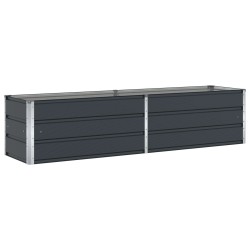 Jardinière Anthracite 195 x 50 x 45 cm Acier galvanisé 512203512203