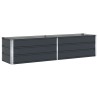 Jardinière Anthracite 195 x 50 x 45 cm Acier galvanisé 512203512203