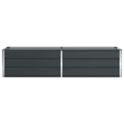 Jardinière Anthracite 195 x 50 x 45 cm Acier galvanisé 512203512203