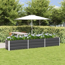 Jardinière Anthracite 290 x 50 x 45 cm Acier galvanisé 512204512204