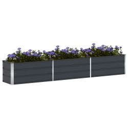 Jardinière Anthracite 290 x 50 x 45 cm Acier galvanisé 512204512204