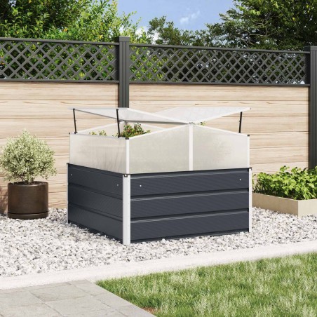 Jardinière Anthracite 100 x 100 x 77 cm Acier galvanisé 512206512206