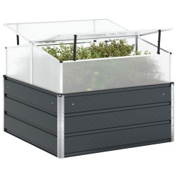 Jardinière Anthracite 100 x 100 x 77 cm Acier galvanisé 512206512206