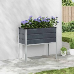 Jardinière Anthracite 100 x 45 x 90 cm Acier galvanisé 512208512208