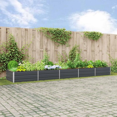 Jardinière Anthracite 480 x 100 x 45 cm Acier galvanisé 512210512210