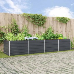 Jardinière Anthracite 385 x 100 x 75 cm Acier galvanisé 512211512211