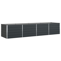 Jardinière Anthracite 385 x 100 x 75 cm Acier galvanisé 512211512211