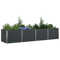 Jardinière Anthracite 385 x 100 x 75 cm Acier galvanisé 512211512211