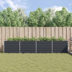 Jardinière Anthracite 385 x 100 x 75 cm Acier galvanisé 512211512211