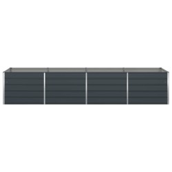 Jardinière Anthracite 385 x 100 x 75 cm Acier galvanisé 512211512211