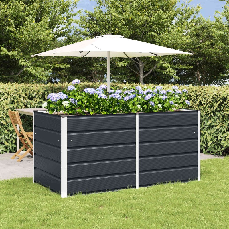 Jardinière Anthracite 160 x 80 x 75 cm Acier 512212512212