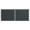 Jardinière Anthracite 195 x 50 x 75 cm Acier galvanisé 512214512214