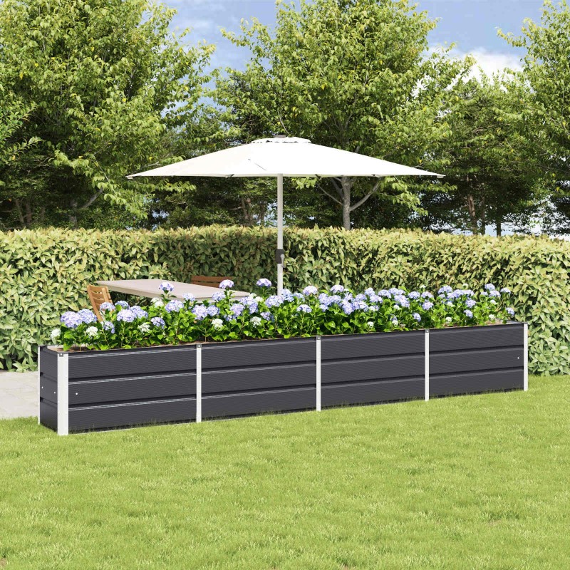 Jardinière Anthracite 320 x 40 x 45 cm Acier 512215512215