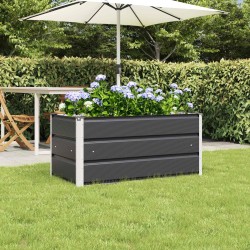 Jardinière Anthracite 100 x 50 x 45 cm Acier galvanisé 512217512217