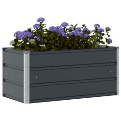 Jardinière Anthracite 100 x 50 x 45 cm Acier galvanisé 512217512217