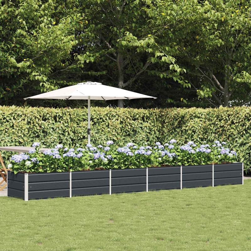 Jardinière Anthracite 480 x 80 x 45 cm Acier 512218512218